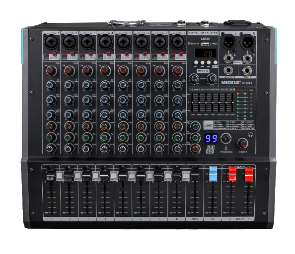 GPM1008 8 Kanal 700W 4 Ohm Stereo Power Mikser