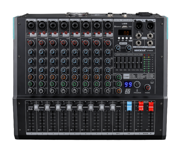 GPM1008 8 Kanal 700W 4 Ohm Stereo Power Mikser