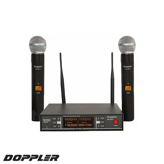 DM-252H UHF Çift El Telsiz Mikrofon