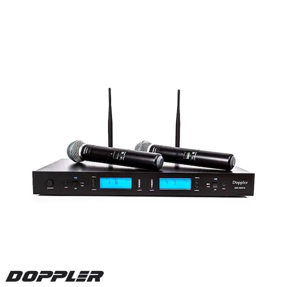 DM-502H UHF Çift El Telsiz Mikrofon