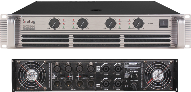 KQ3000 4x450W Power Amfi