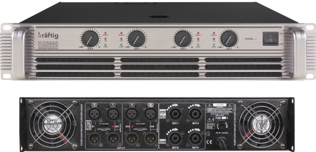 KQ4000 4x750W Power Amfi