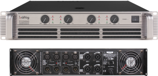 KQ4000 4x750W Power Amfi