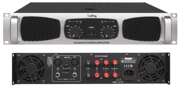 PA2600 2x600W 100V Amfi
