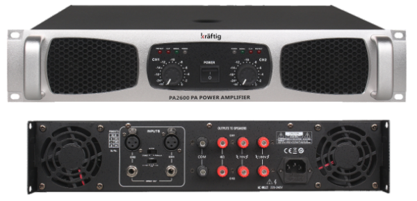 PA2600 2x600W 100V Amfi