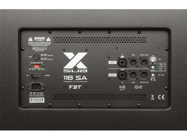 XSUB118SA 1x18'' 1200 Watt Aktif Subbass Hoparlör