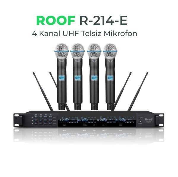 R 214 E 4lü Telsiz El Mikrofon Seti