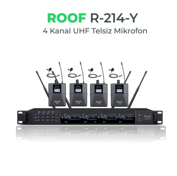 R 214 Y 4lü Telsiz Yaka Mikrofon Seti