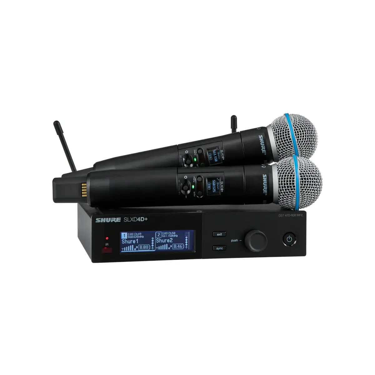 Shure SLXD24D+/B58 Çift Kanallı Kablosuz Mikrofon Sistemi