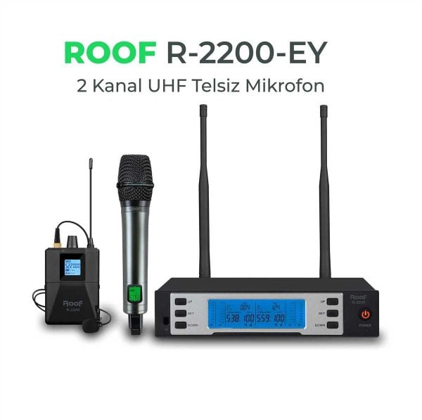 R 2200 EY Telsiz 1El 1Yaka Telsiz Mikrofon
