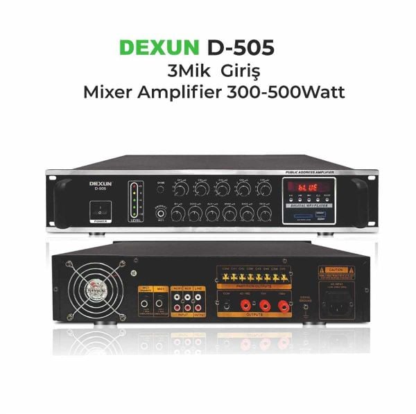 D 505 100V 5 Bölgeli Amfi