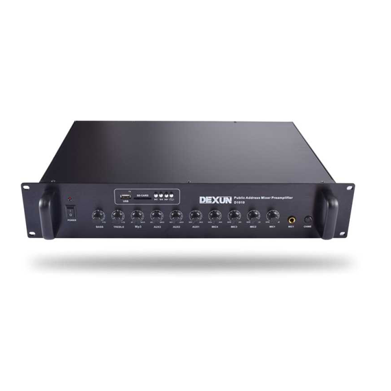 D 1010 10 Kanal USB/SD Preamplifier