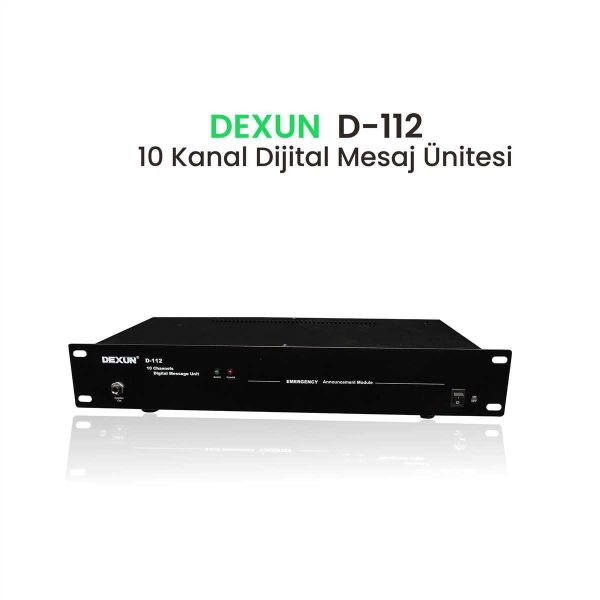D 112 10 Kanal Ses Kayıtlı Mesaj Ünitesi