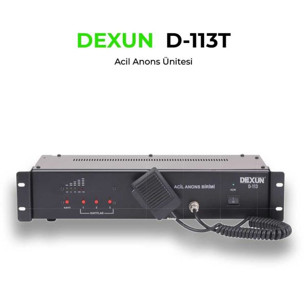 D 113 Acil Anons Ünitesi