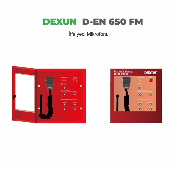 D-EN 650 FM İtfaiyeci Mikrofonu