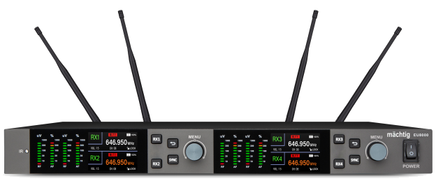EU8000R 1U Metal Kasa Telsiz Receiver