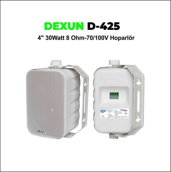 D-425 4'' 30 Watt Sütun Hoparlörü