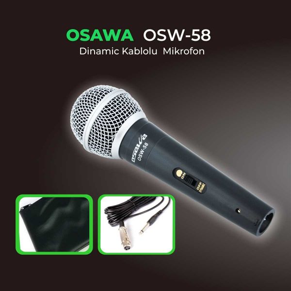 OSW 58 Kablolu Vokal Mikrofon
