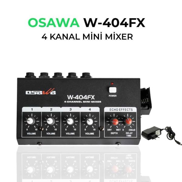 W-404 FX 4 Kanal Mini Mixer