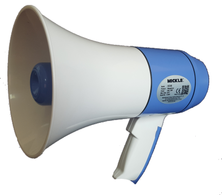 HZ66 20W ABS Beyaz-Mavi Megafon