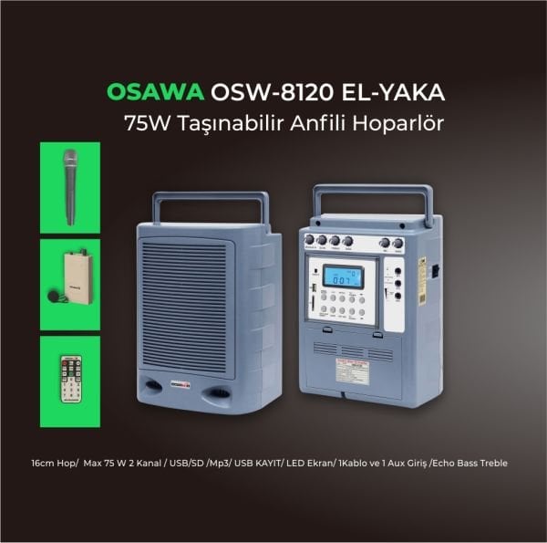 OSW 8120 EL+Yaka Portatif Amfi