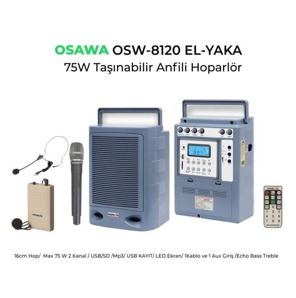 OSW 8120 EL+Yaka Portatif Amfi