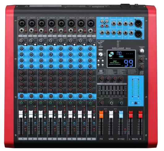 GM84FX 8 Mono Kanal Analog Mikser