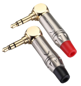 J162M 3,5mm 90 Derece Stereo Konnektör