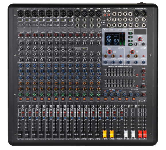 GMX1602FX 8 Mono + 4 Stereo Analog Mikser