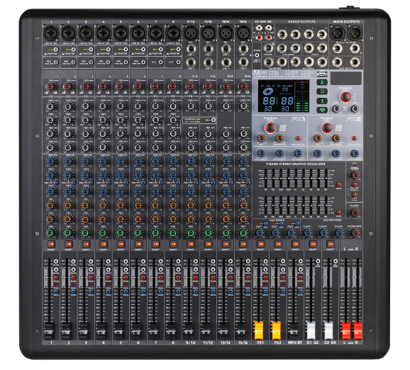 GMX1602FX 8 Mono + 4 Stereo Analog Mikser