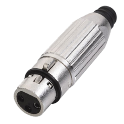 C027F 3 Pin XLR Dişi Konnektör