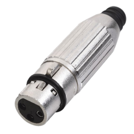 C027F 3 Pin XLR Dişi Konnektör