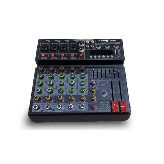 K-502 FX 6 Kanal Anolog Mixer