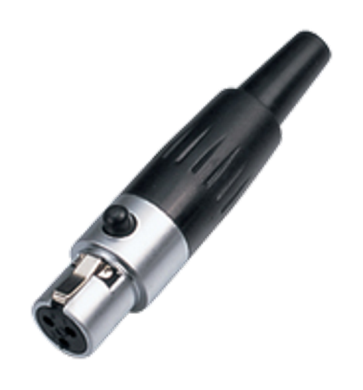 CM069F 3 Pin Mini XLR Dişi Konnektör