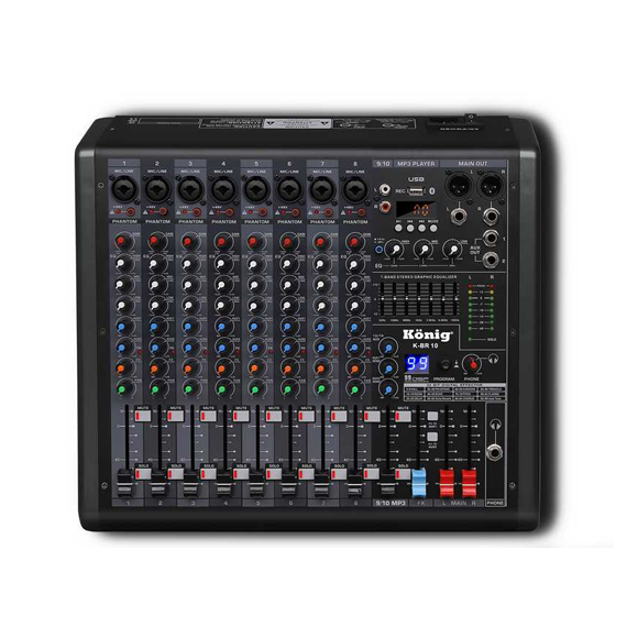 K-BR 10 10 Kanal Anolog Mixer