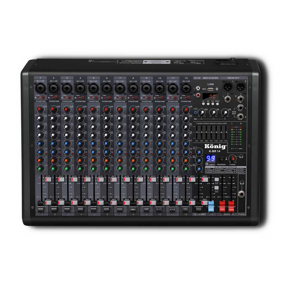 K-BR 14 14 Kanal Anolog Mixer