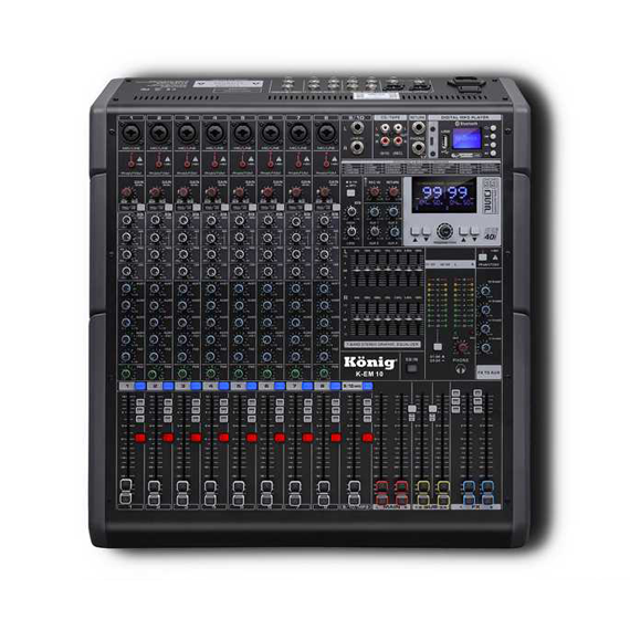 K-EM 10 10 Kanal Anolog Mixer