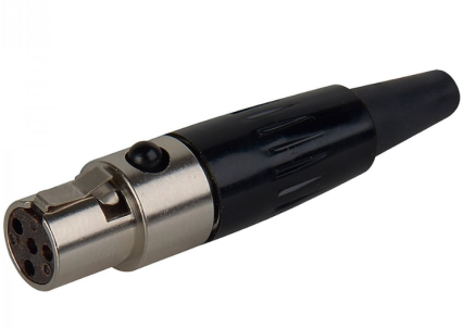 CM048F 4 Pin Mini XLR Dişi Konnektör
