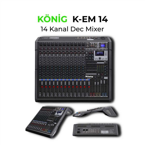 K-EM 14 14 Kanal Anolog Mixer