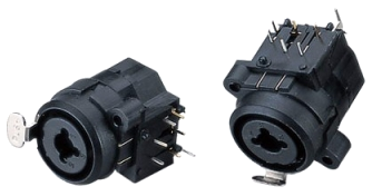 C11710F 3 Pin&6.35mm Kombo Şase Konnektör