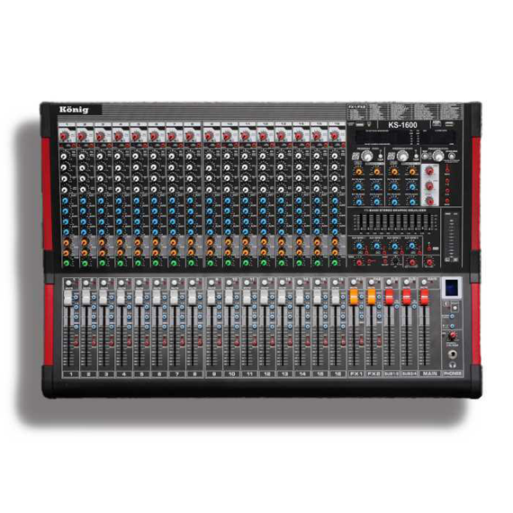 KS-1600 16 Kanal Anolog Mixer