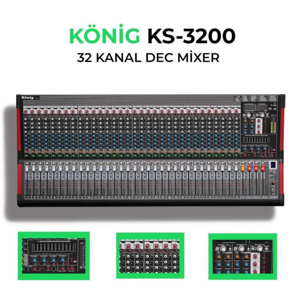 KS-3200 32 Kanal Anolog Mixer