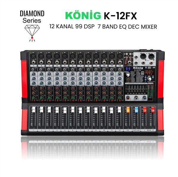 K-12 FX DİAMOND 12 Kanal Anolog Mixer