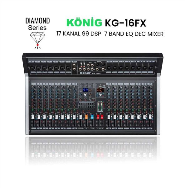 KG-16 FX DİAMOND 17 Kanal Anolog Mixer