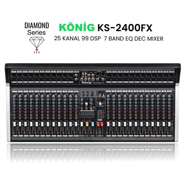 KS-2400 DİAMOND 25 Kanal Anolog Mixer