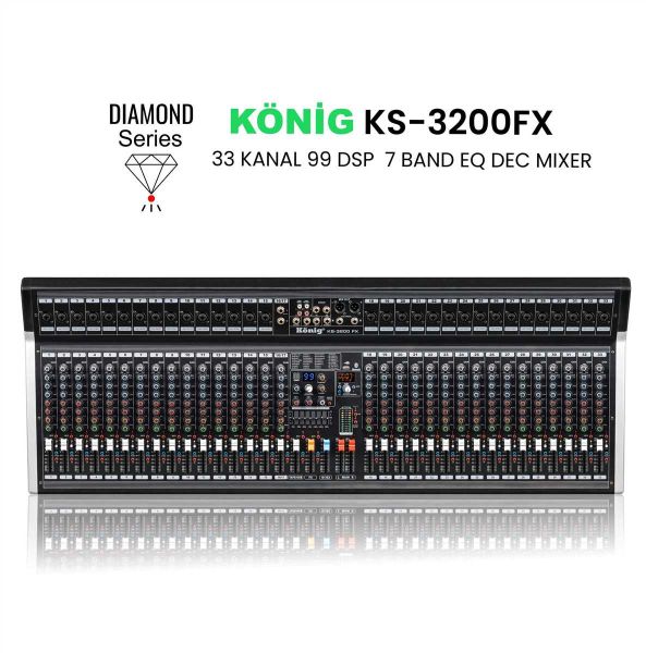KS-3200 DİAMOND 33 Kanal Anolog Mixer