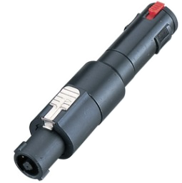 A021FM 4P Speakon Erkek/6.35MM Dönüştürücü