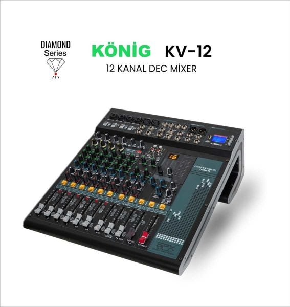 KV-12 DİAMOND 12 Kanal Anolog Mixer