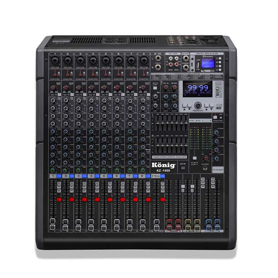 KZ-1600 2x1600 Watt 10 Kanal Power Mixer