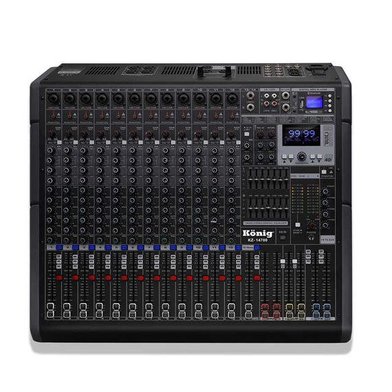 KZ-14700 4x1600 Watt 14 Kanal Power Mixer